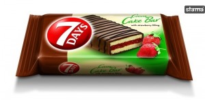CAKEBAR7DAYSSTRAWBERRYGLAZED32g,16pcsdisp