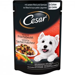 CESARPOUCHBEEFANDVEGETABLESINJELLY100g