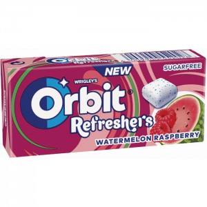 CHEWINGGUMORBITREFRESHERSWATERMELONANDRASPBERRY7PELLETS