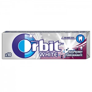 CHEWINGGUMORBITWHITEPOMEGRANATEANDRASPBERRY10PELLETS