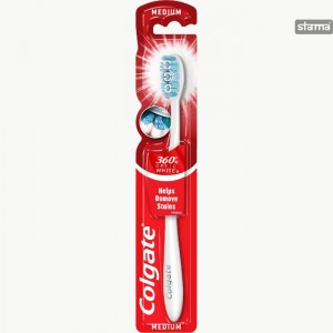 COLGATETOOTHBRUSH360MEDIUMOPTICWHITE