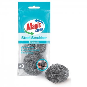 CURLEDSCRUBBERMAGICCLEANSTAINLESS3pcs