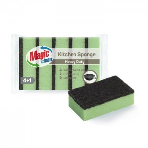 KITCHENSPONGEMAGICCLEANHEAVYDUTY4+1pc