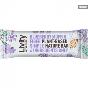 LIVITYNATUREBARBLUBERRYMUFFIN30g