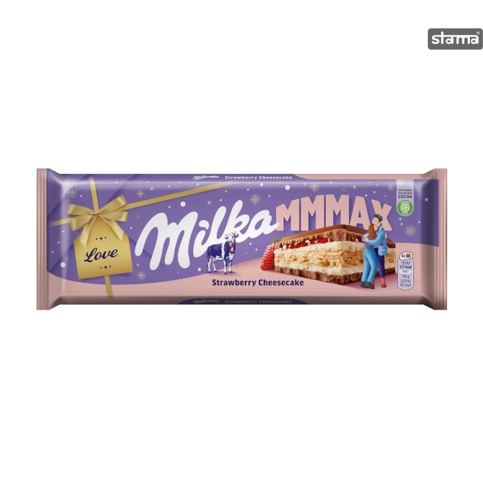 MILKA STRAWBERRY CHEESECAKE 300g - Stama Co. Ltd