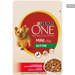 ONEMINIACTIVEDOGBEEFANDPOTATOES100g