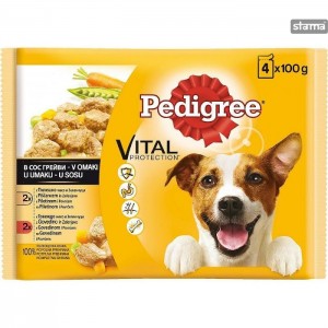 PEDIGREEPOUCHMULTIPACK4x100g