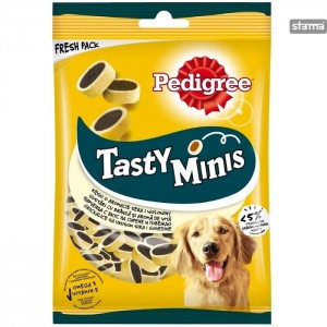PEDIGREETASTYMINISSLICESCHEESE140g