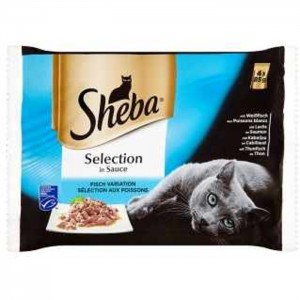 SHEBACUISINEPOUCH FISHMENU4x85g