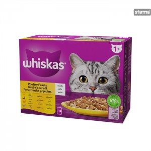 WHISKASPOUCHPOULTRYMEAT12x85g