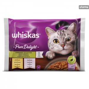 WHISKASPOUCHPUREDELIGHTMIXMENU4x85g