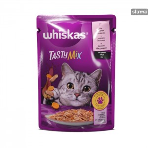 WHISKASPOUCHTASTYMIXSALMONANDCARROTS85g