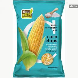 CORN CHIPS RICE UP MEDITERRANEAN SALT 60g