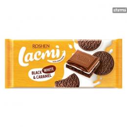 CHOCOLATE ROSHEN MILK LACMI BLACK AND WHITE CARAMEL 100g