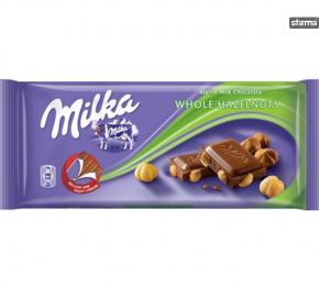 MILKA WHOLE HAZELNUTS 100g