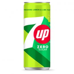 CARBONATED DRINK SEVEN UP ZERO SUGAR CAN 330ml