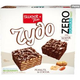 RYDO WAFER CAKE ZERO SUGAR ADDED PEANUTS AND COCOA 100g