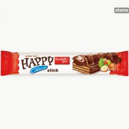 WAFER BAR SWEET PLUS HAPPY CHOICE STICK HAZELNUT CREAM 12x32g