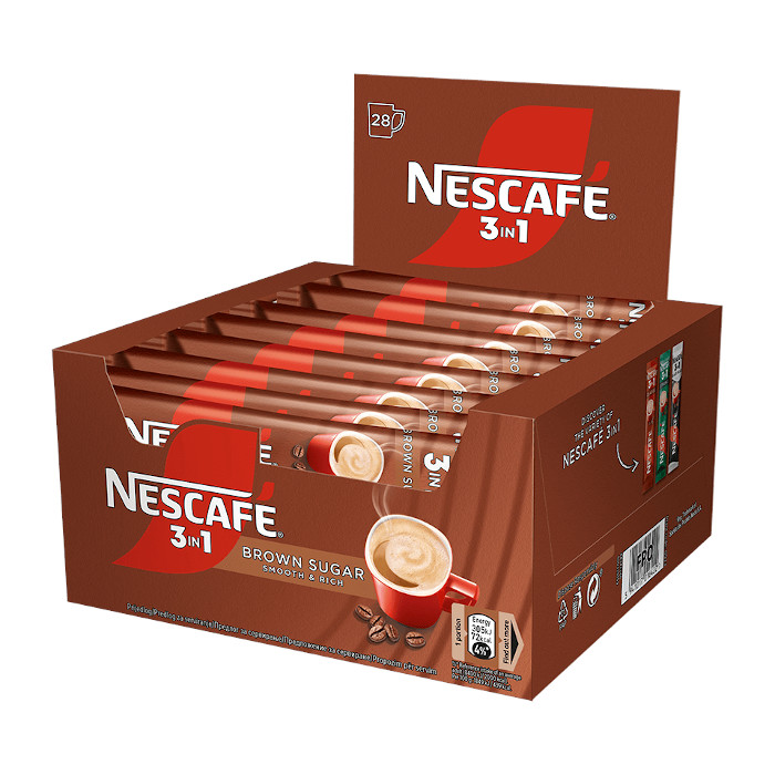 Brown Powder Nescafe 3 In 1 Rich Coffee, Packaging Size: 25 Stik